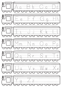 english alphabet - worksheet 75