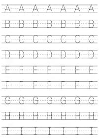 english alphabet - worksheet 76