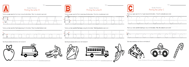 english alphabet - worksheet 8