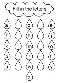 english alphabet - worksheet 80