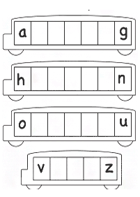 english alphabet - worksheet 84