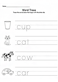 english words - worksheet 12
