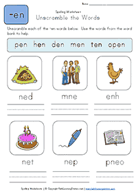 english words - worksheet 142