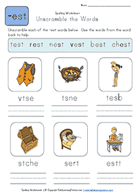 english words - worksheet 146