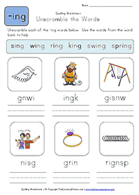 english words - worksheet 154