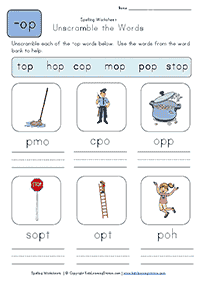 english words - worksheet 170