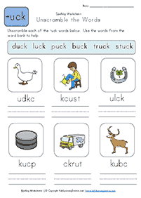 english words - worksheet 174