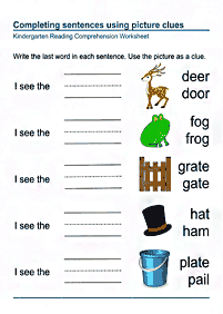 english words - worksheet 176