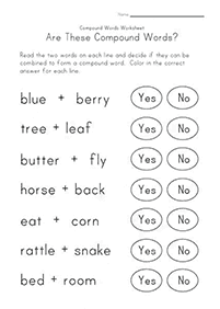 english words - worksheet 188