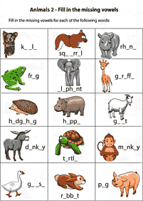 english words - worksheet 287