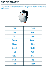 english words - worksheet 619