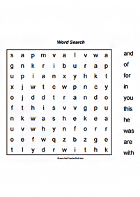 english words - worksheet 732