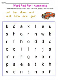 english words - worksheet 771