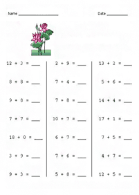 addition for kids - worksheet 101