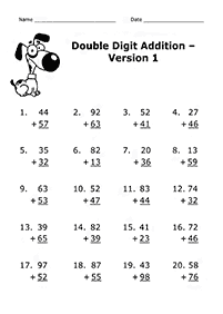 addition for kids - worksheet 112