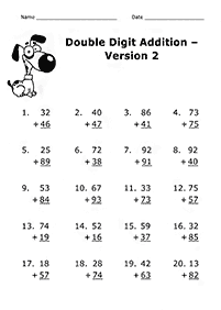 addition for kids - worksheet 114