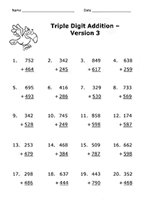 addition for kids - worksheet 120