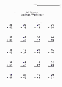 addition for kids - worksheet 126