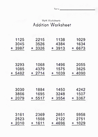 addition for kids - worksheet 138
