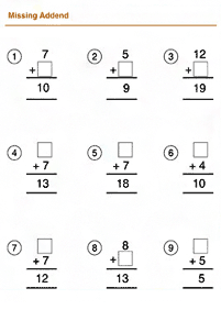 addition for kids - worksheet 14