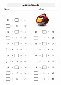 addition for kids - worksheet 34