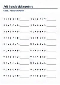 addition for kids - worksheet 35