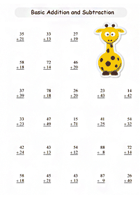 addition for kids - worksheet 38