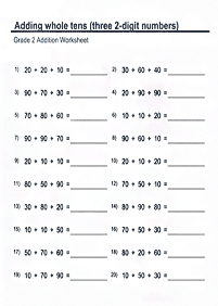 addition for kids - worksheet 39