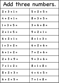 addition for kids - worksheet 59