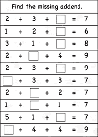 addition for kids - worksheet 68