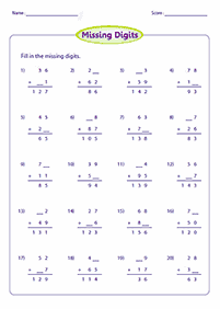 addition for kids - worksheet 71