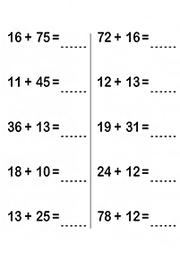 addition for kids - worksheet 76