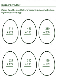 addition for kids - worksheet 91