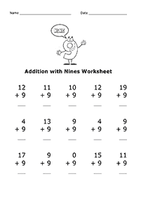addition for kids - worksheet 98