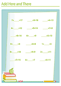 addition for kids - worksheet 99