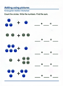 simple addition for kids - worksheet 104