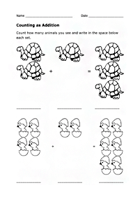 simple addition for kids - worksheet 88