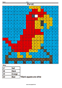 color by numbers - coloring page 103