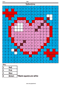 color by numbers - coloring page 104