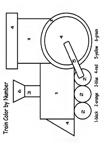 color by numbers - coloring page 82