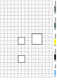 color by numbers - coloring page 86