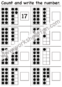 counting worksheets - worksheet 159