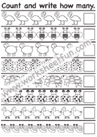 counting worksheets - worksheet 164