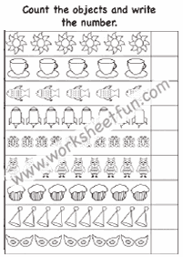 counting worksheets - worksheet 174