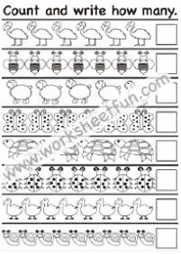 counting worksheets - worksheet 187