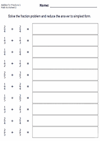 fractions worksheets - worksheet 113