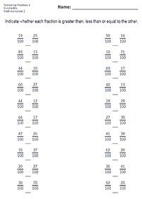 fractions worksheets - worksheet 134