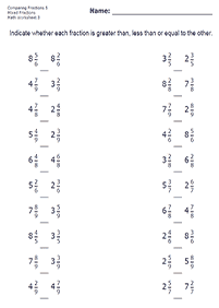 fractions worksheets - worksheet 142