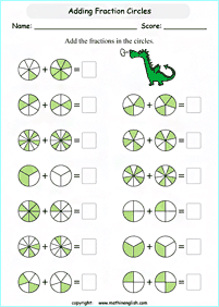 fractions worksheets - worksheet 164