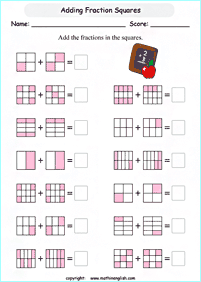 fractions worksheets - worksheet 165